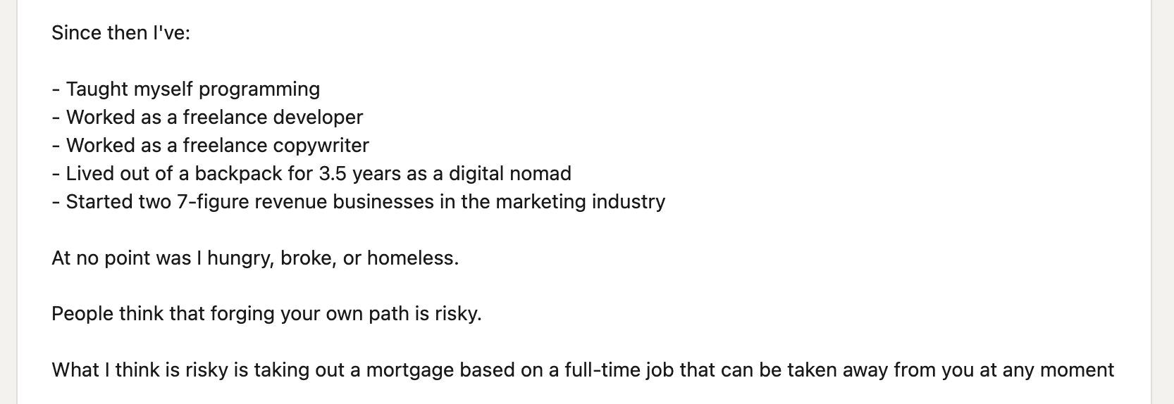 An example of social proof in Neal O’Grady’s LinkedIn profile About section